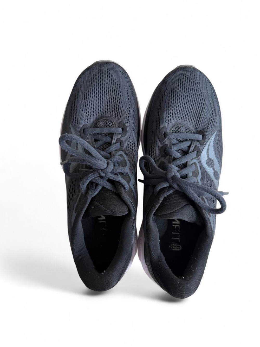 Saucony Black and Dark Gray Women's Running Sneakers